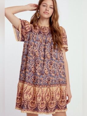 Othilia Anthropologie Briar Cotton Tunic Dress